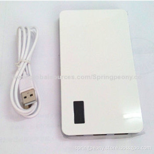 8,000mAh Lithium Polymer Power Banks, Support TF Card Storage, 5V DC/1A Input